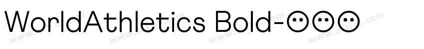 WorldAthletics Bold字体转换